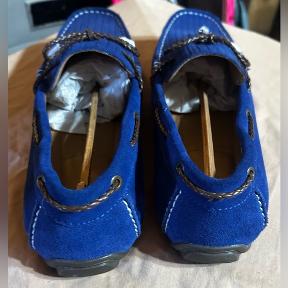 Blue Suede Men's Loafers Alfani men’s 11 *Brand New* - Picture 4 of 9